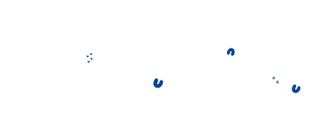 SCS Indigenous logo footer, featuring scattered blue dots and curved shapes on a white background.